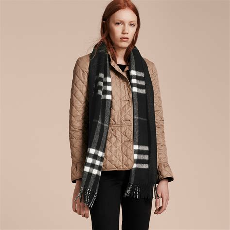 burberry metallic check cashmere scarf|burberry check cashmere scarf sale.